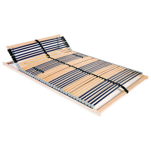 vidaXL 7-Zone Slatted Bed Base with 42 Slats 100x200 cm