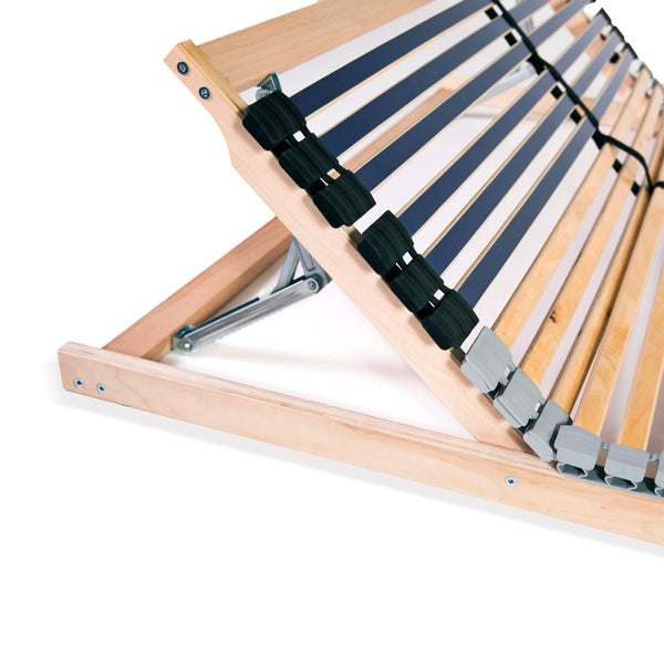 vidaXL 7-Zone Slatted Bed Base with 42 Slats 100x200 cm