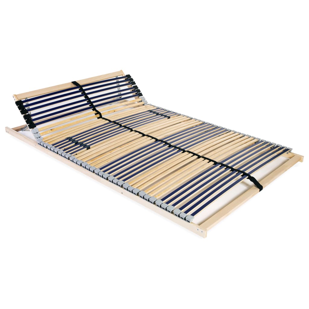 vidaXL 42-Slat Bed Base 7 Zones 140x200 cm