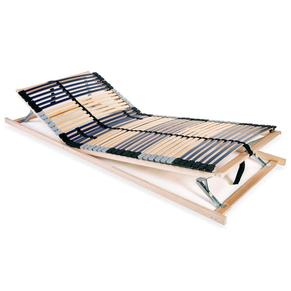 vidaXL 42-Slat Bed Base 7 Zones 70x200 cm