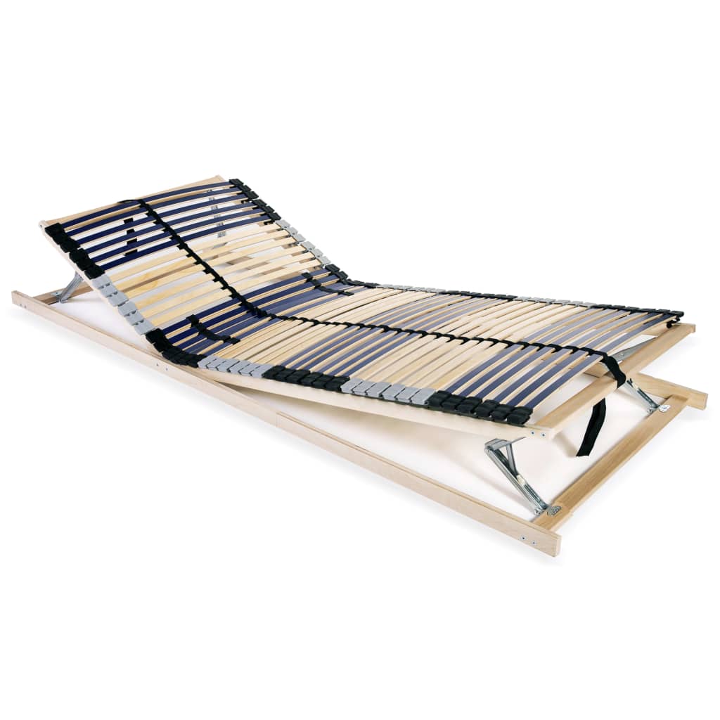 vidaXL 42-Slat Bed Base 7 Zones 80x200 cm