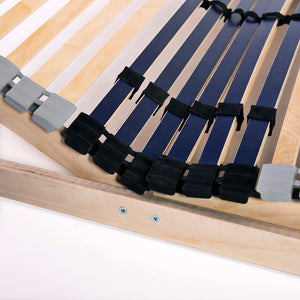 vidaXL 42-Slat Bed Base 7 Zones 80x200 cm