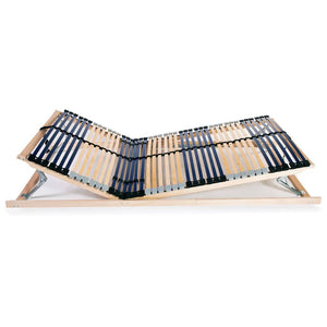 vidaXL 7-Zone Slatted Bed Base with 42 Slats 100x200 cm