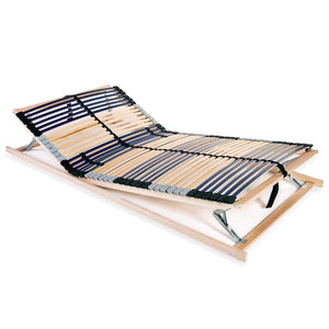 vidaXL 42-Slat Bed Base 7 Zones 120x200 cm
