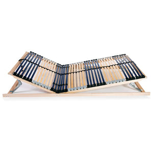 vidaXL 42-Slat Bed Base 7 Zones 120x200 cm