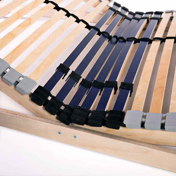 vidaXL 42-Slat Bed Base 7 Zones 120x200 cm