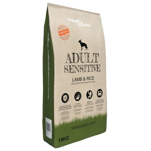 vidaXL Dry Dog Food Adult Sensitive Lamb & Rice 2 pcs 30 kg