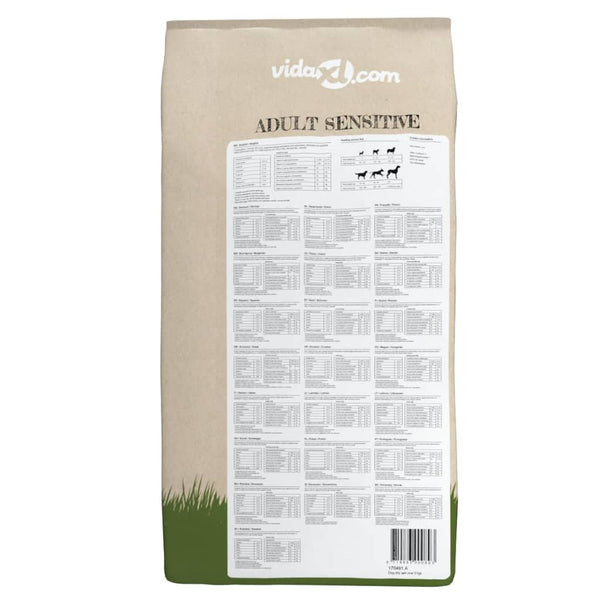 vidaXL Dry Dog Food Adult Sensitive Lamb & Rice 2 pcs 30 kg