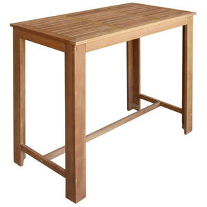 vidaXL 5-piece Solid Acacia Wood Bar Table and Chair Set