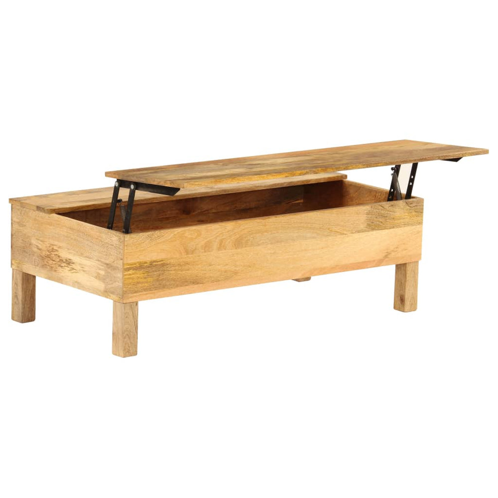 vidaXL Coffee Table Solid Mango Wood 110x55x35 cm