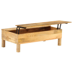 vidaXL Coffee Table Solid Mango Wood 110x55x35 cm