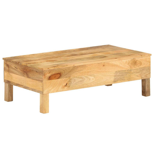 vidaXL Coffee Table Solid Mango Wood 110x55x35 cm