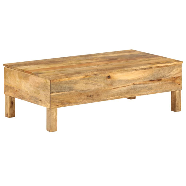 vidaXL Coffee Table Solid Mango Wood 110x55x35 cm