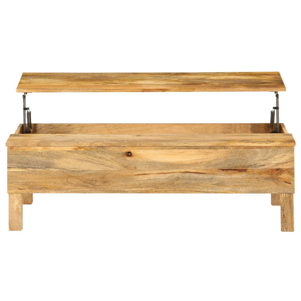 vidaXL Coffee Table Solid Mango Wood 110x55x35 cm