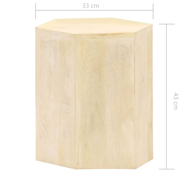 vidaXL 3-Piece Coffee Table Set Solid Mango Wood