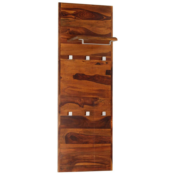 vidaXL Wall Coat Rack Solid Acacia Wood 118x40 cm
