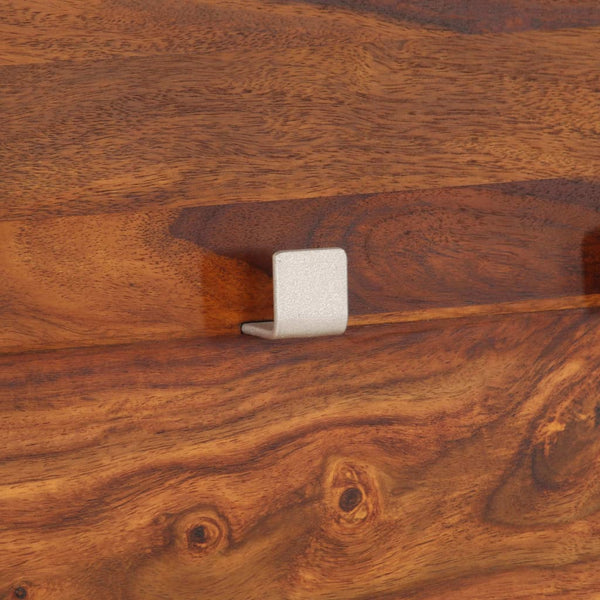 vidaXL Wall Coat Rack Solid Acacia Wood 118x40 cm