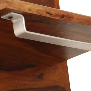 vidaXL Wall Coat Rack Solid Acacia Wood 118x40 cm