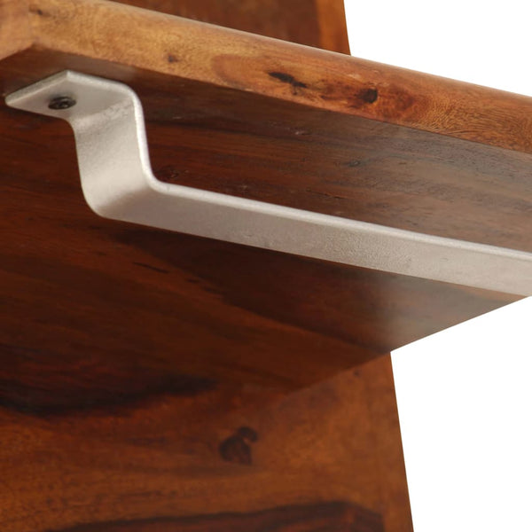 vidaXL Wall Coat Rack Solid Acacia Wood 118x40 cm