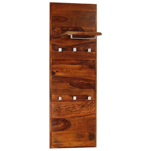 vidaXL Wall Coat Rack Solid Acacia Wood 118x40 cm