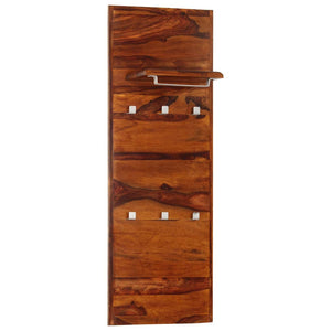 vidaXL Wall Coat Rack Solid Acacia Wood 118x40 cm