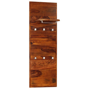 vidaXL Wall Coat Rack Solid Acacia Wood 118x40 cm