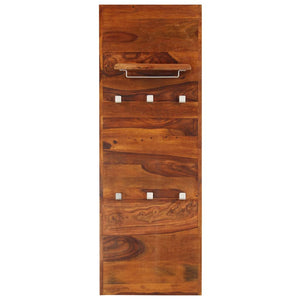 vidaXL Wall Coat Rack Solid Acacia Wood 118x40 cm