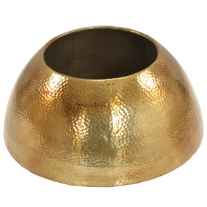 vidaXL Coffee Table Hammered Aluminium 70x30 cm Brass