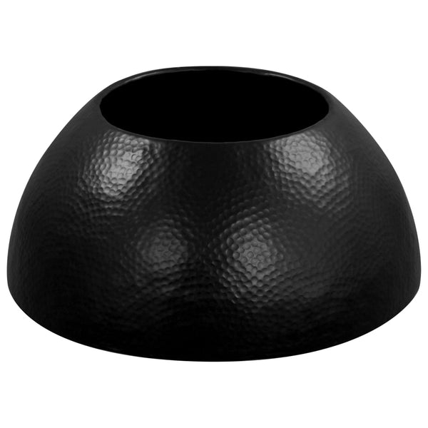 vidaXL Coffee Table in Hammered Aluminum 70x30 cm Black