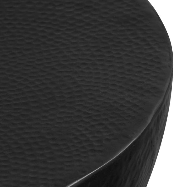 vidaXL Coffee Table in Hammered Aluminum 70x30 cm Black