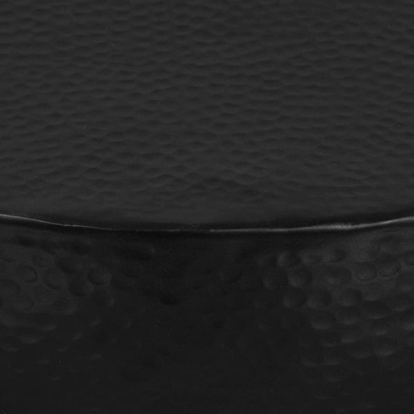 vidaXL Coffee Table in Hammered Aluminum 70x30 cm Black