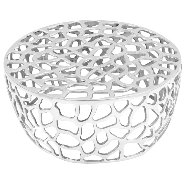 vidaXL Coffee Table Cast Aluminum 70x30 cm Silver