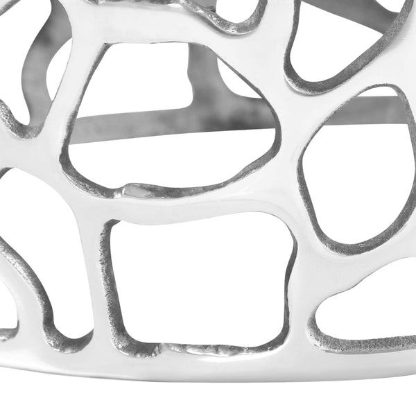 vidaXL Coffee Table Cast Aluminum 70x30 cm Silver