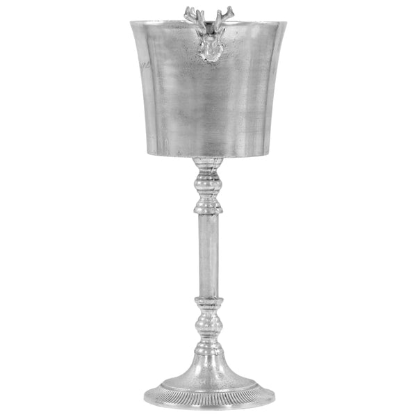 vidaXL Champagne Cooler Solid Aluminium 39 x 29 x 71 cm Silver
