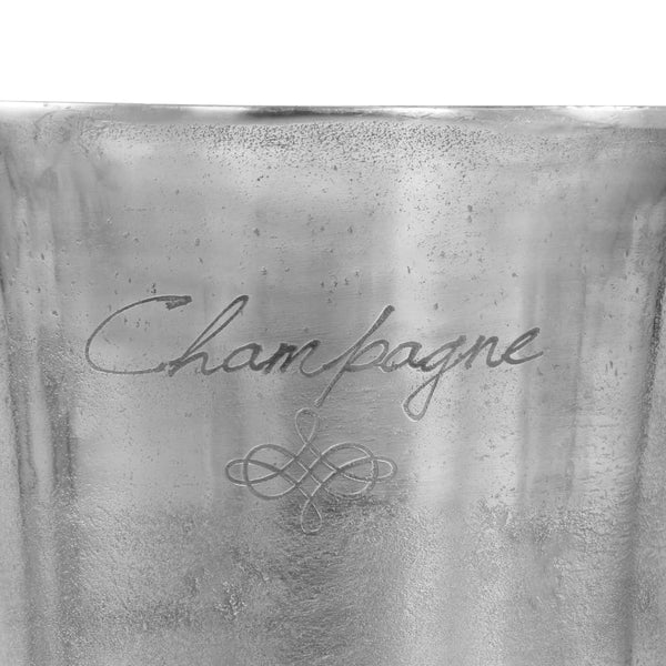 vidaXL Champagne Cooler Solid Aluminium 39 x 29 x 71 cm Silver