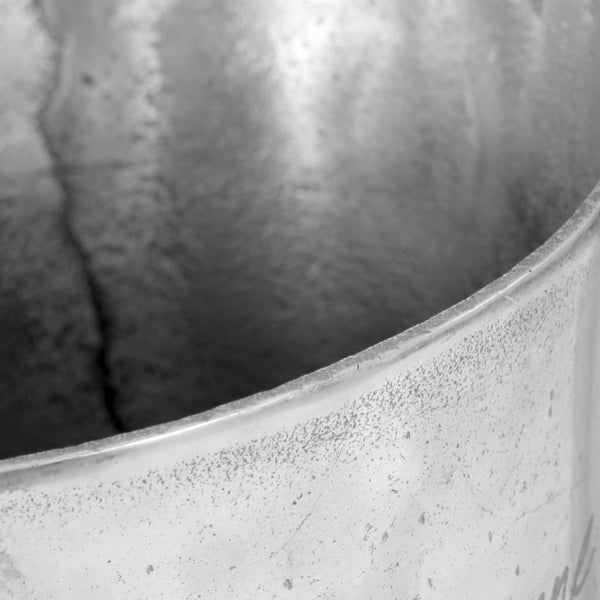 vidaXL Champagne Cooler Solid Aluminium 39 x 29 x 71 cm Silver