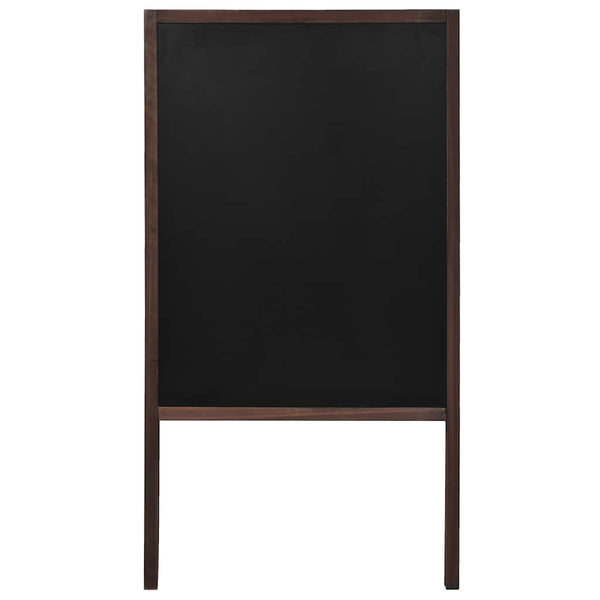 vidaXL Table Sandwich Board Double-Sided Cedar Wood Freestanding 60×80cm