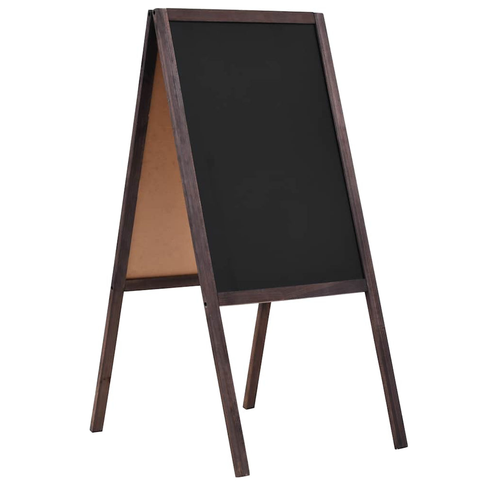vidaXL Tabletop A-Frame Chalkboard Double-Sided Cedar Wood Freestanding 40x60cm