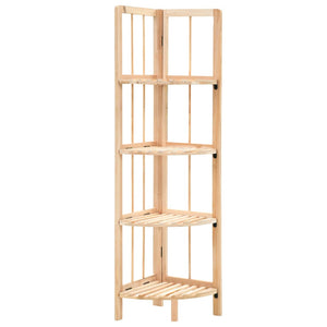 vidaXL Corner Shelf Cedarwood 27x27x110 cm