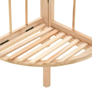 vidaXL Corner Shelf Cedarwood 27x27x110 cm