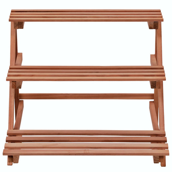 vidaXL 3-Tier Cedar Wood Plant Stand 48x45x40 cm