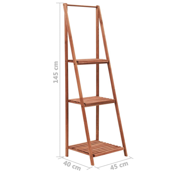 vidaXL Cedar Wood Plant Stand 45x40x145 cm