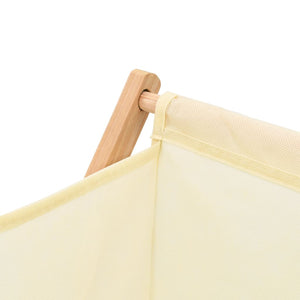 vidaXL Laundry Hamper Cedar Wood and Fabric Beige 42x41x64 cm