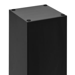 vidaXL Umbrella Stand with Stone-Look Design Steel Black