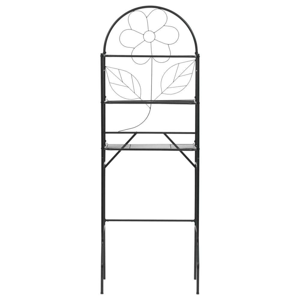 vidaXL Toilet Rack Black 60x33x174 cm