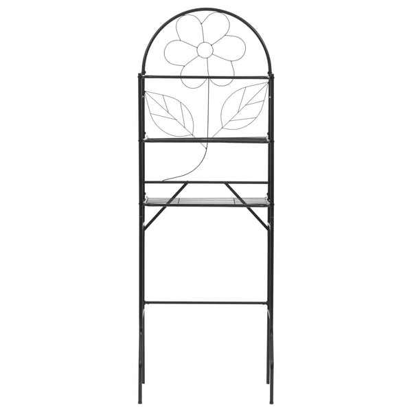 vidaXL Toilet Rack Black 60x33x174 cm