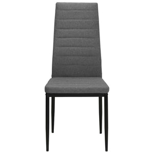 vidaXL Dining Chairs 4 pcs. Light Grey Fabric
