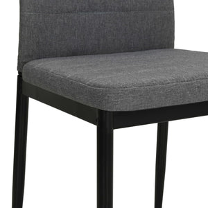 vidaXL Dining Chairs 4 pcs. Light Grey Fabric