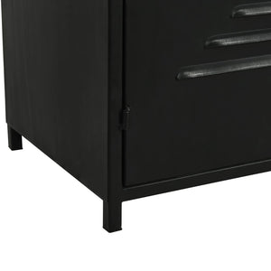 vidaXL Bookshelf Solid Fir Wood and Steel 80x32.5x180 cm