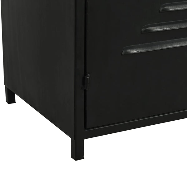 vidaXL Bookshelf Solid Fir Wood and Steel 80x32.5x180 cm